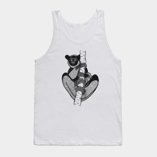 Indri or Babakoto - detailed drawing on white Tank Top